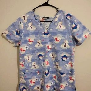 Polar Bear Scrub Top